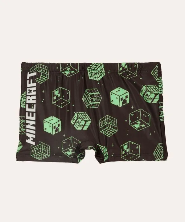 sunga boxer infantil minecraft colorida 8