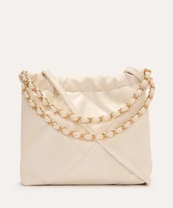 bolsa mini bucket matelassê off white UNICO