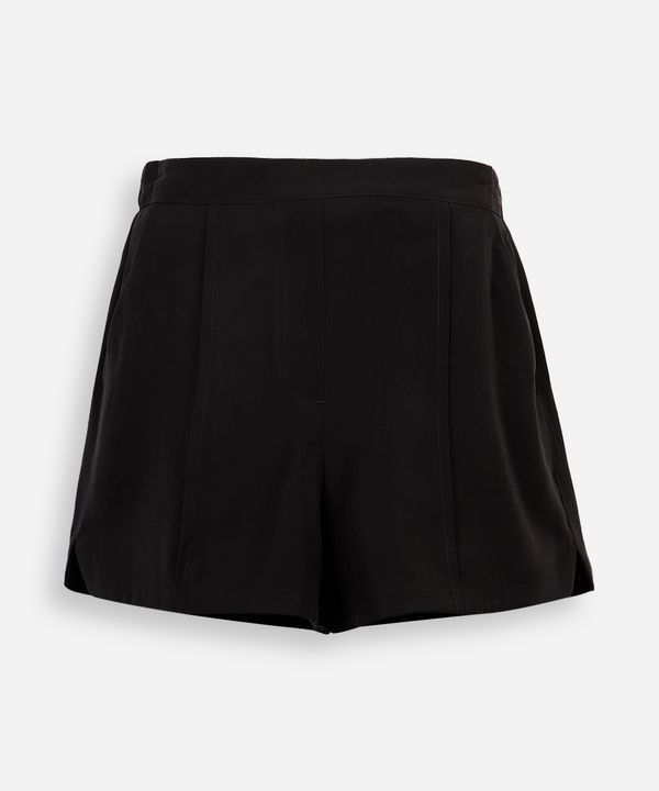 short de alfaiataria juvenil com nervura - preto 12