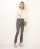calça skinny cós elástico cinza 38