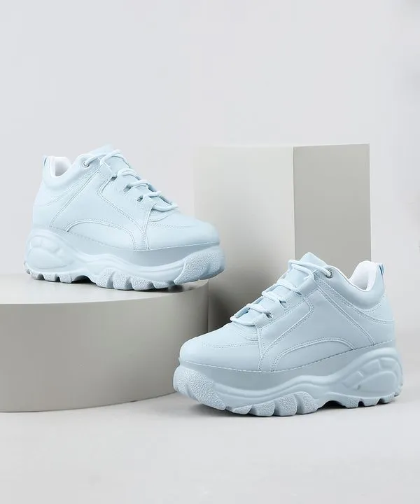 Tênis Feminino Oneself Chunky Azul Claro 39
