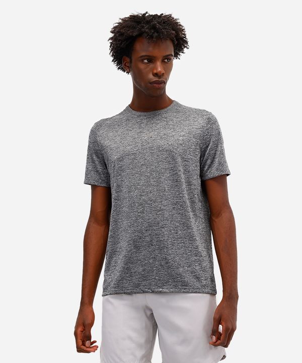 camiseta esportiva masculina manga curta cinza M