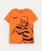 camiseta infantil manga curta naruto laranja 4