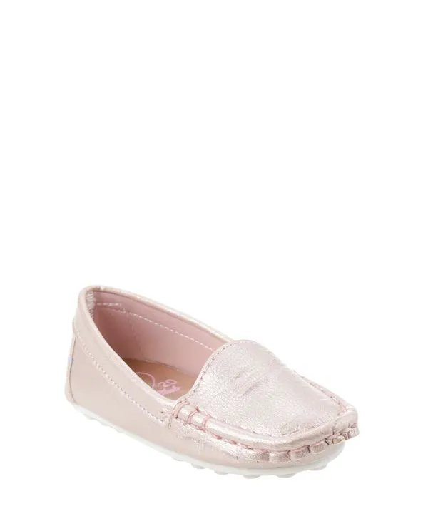 Mocassim Metalizado Rosa Claro 24