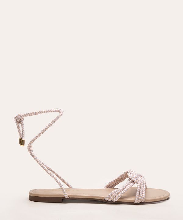 rasteirinha amarração via uno off white 37