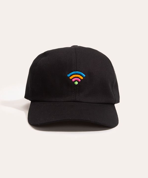 boné aba curva wi-fi preto Único