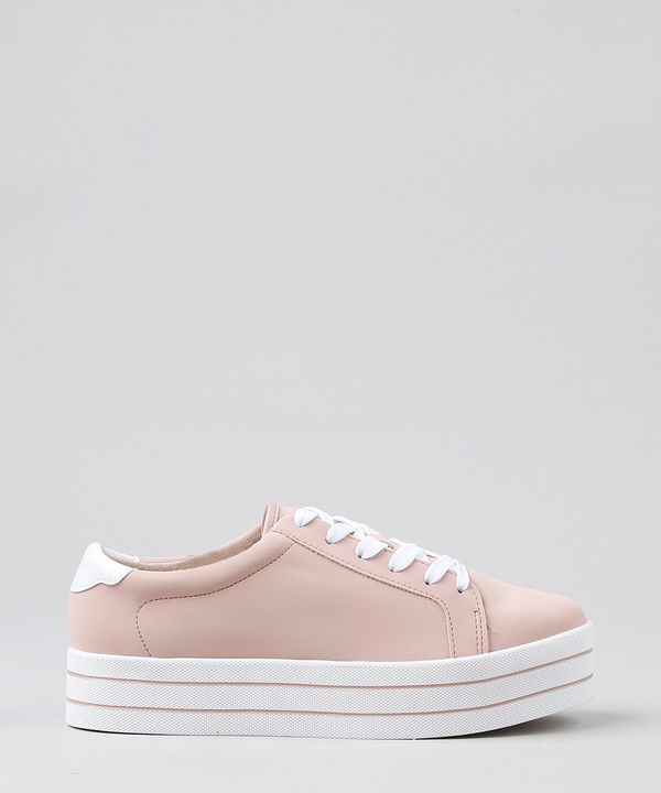 Tênis Feminino Flatform Moleca Rosê 39