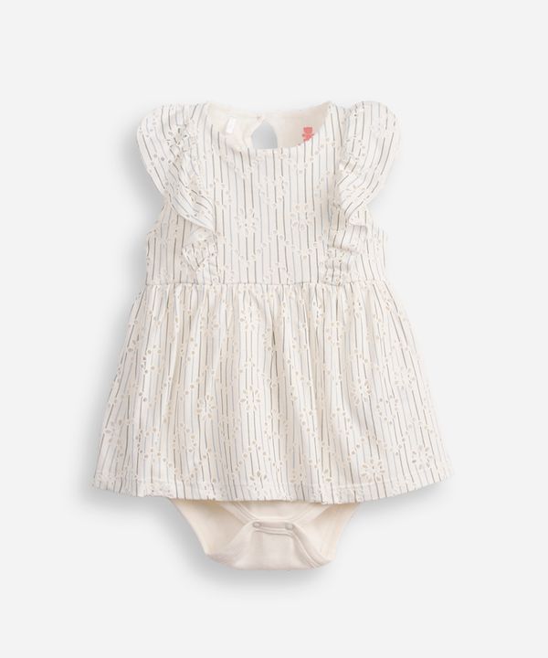 body saia laise babado off white 6-9