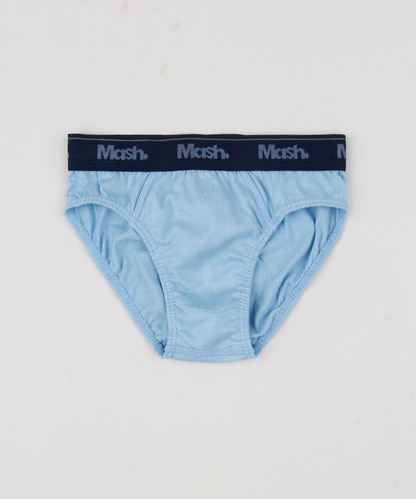Cueca Infantil Mash Slip Azul Claro GG