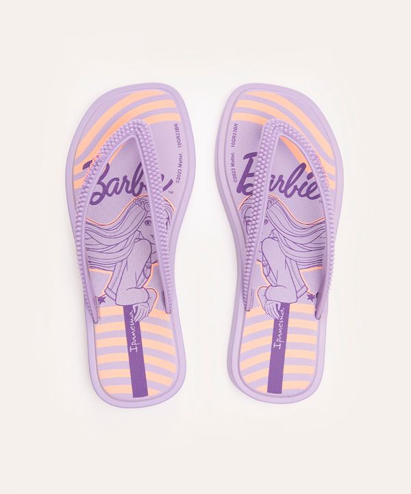 chinelo infantil barbie ipanema lilás 29-30