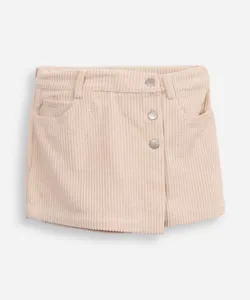 short saia infantil texturizada bege 6