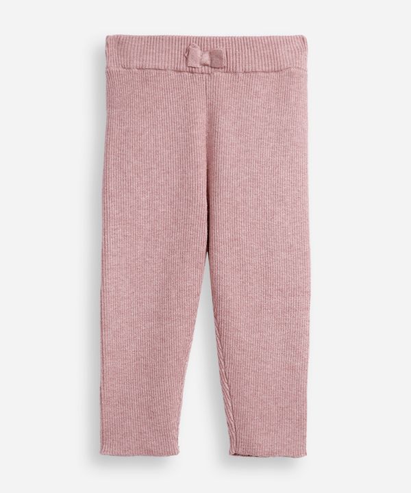 legging infantil tricot laço rosa 1