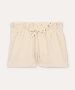 short clochard infantil texturizado off white 5