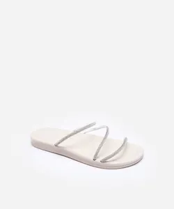 rasteirinha anatômica com brilhos oneself off white 36