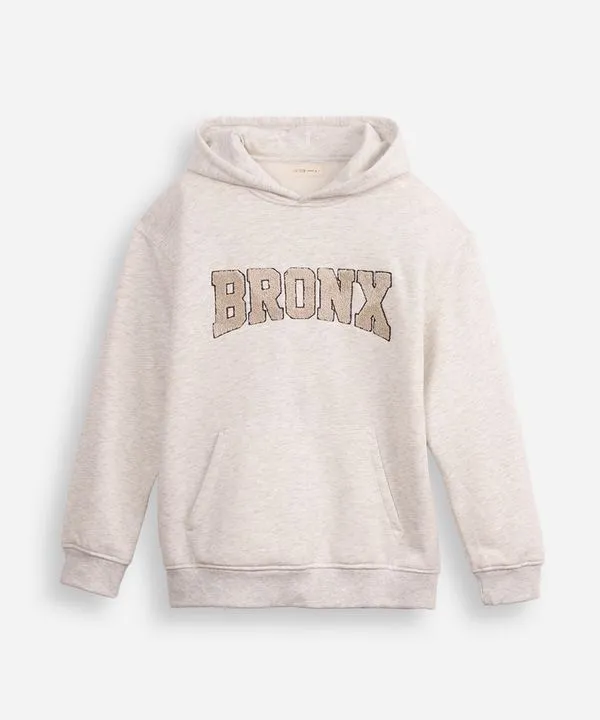 blusão juvenil de moletom com capuz bronx cinza 10