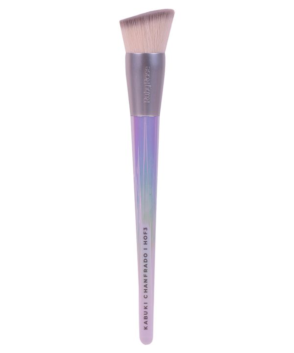 pincel kabuki ruby rose chanfrado holographic UNICO