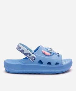 sandália infantil lilo e stitch com elástico azul - azul claro 22