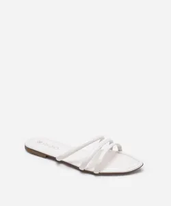 rasteirinha bico fino via uno off white 37