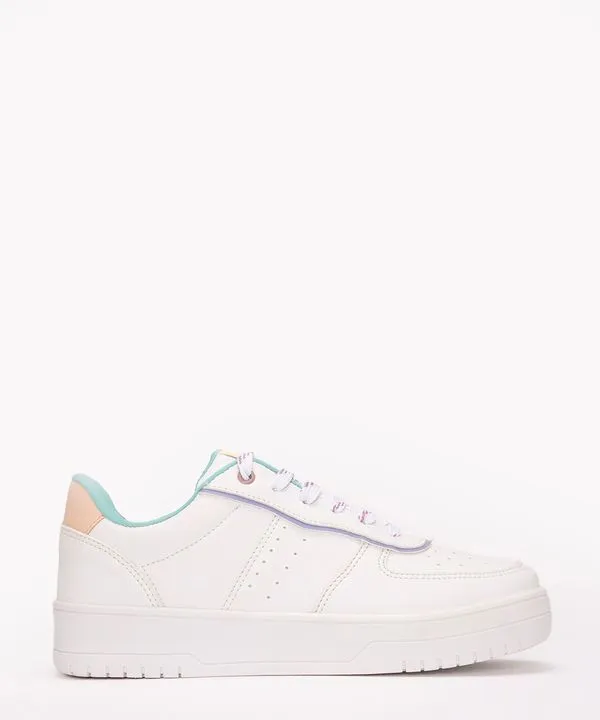 tênis casual candy color azul turquesa 38