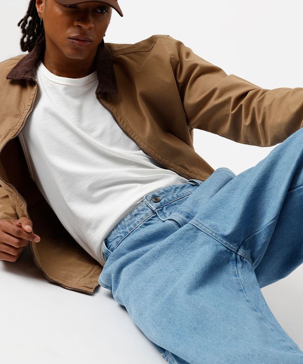calça baggy masculina jeans azul 46