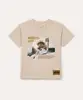 camiseta de algodão infantil one piece bege 6
