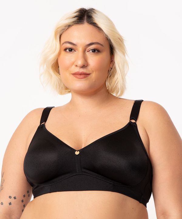 sutiã plus size sem bojo e aro delrio preto 48