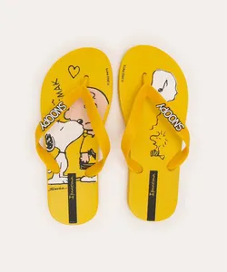 chinelo infantil snoopy ipanema amarelo 33-34