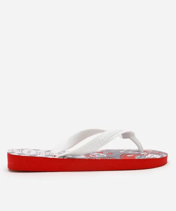 chinelo infantil disney carros havaianas vermelho 27-28
