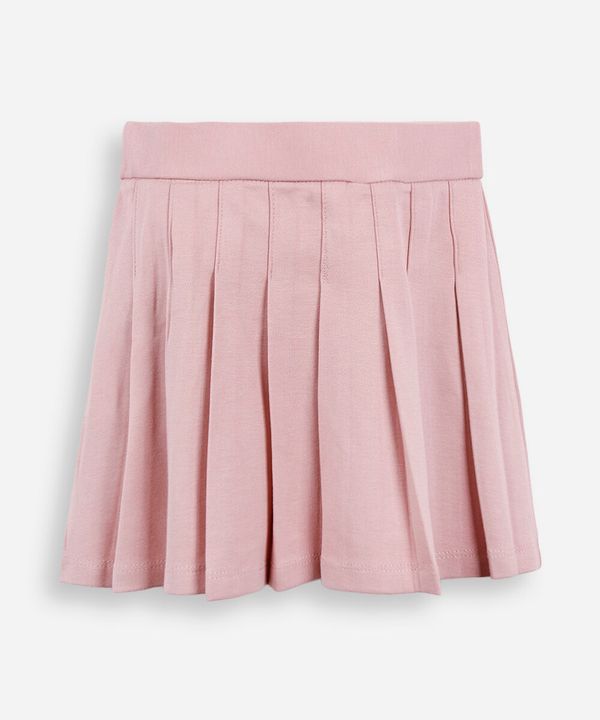 saia curta plissada infantil rosa 6