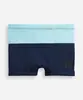 sunga infantil boxer bicolor azul 12