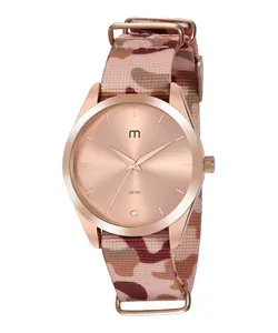 Kit de Relógio Analógico Mondaine Militar Feminino + Pulseira - 32031LPMGRJ1K Rosê Único