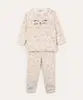 pijama longo infantil de pelúcia gatinho off white 6