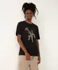 camiseta de algodão astronauta manga curta preta GG