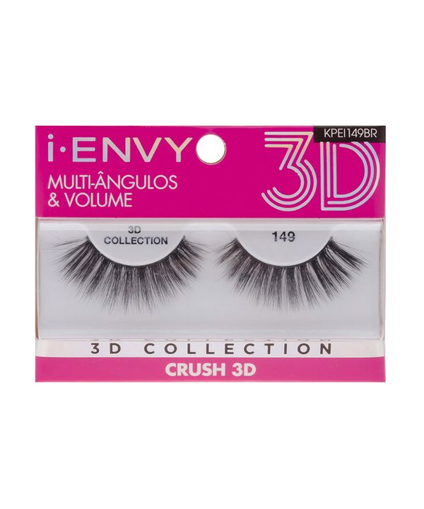 Cílios Postiços Kiss NY I-Envy ? 3D Collection - 149 único Único