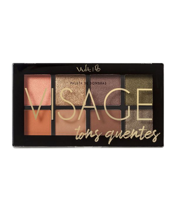 Paleta de Sombras Vult Visage - Subtons Quentes Único Único