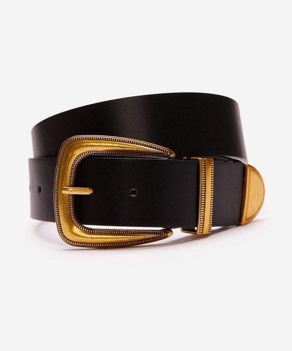 cinto feminino largo fivela quadrada preto 95CM