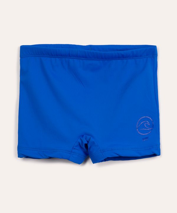 sunga boxer infantil proteção uv azul royal 8