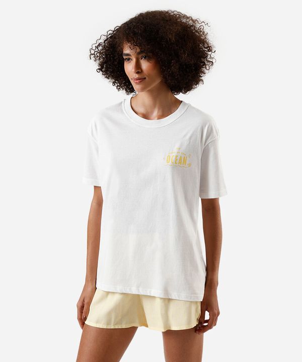 pijama short doll feminino de algodão estampado amarelo M