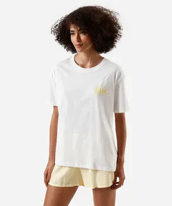 pijama short doll feminino de algodão estampado amarelo G