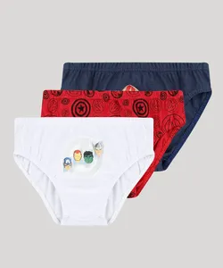 Kit de 3 Cuecas Infantis Slip Os Vingadores Multicor 2