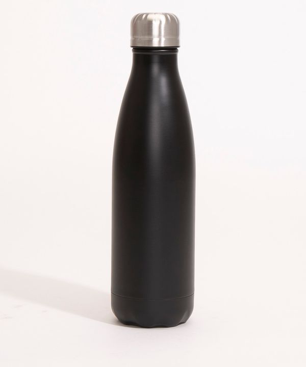 garrafa de aço inox esportiva preto Único