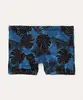 sunga boxer infantil folhagem proteção uv azul 10