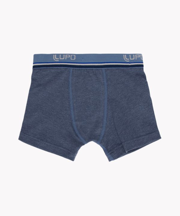 cueca infantil boxer de algodão lupo azul jeans G