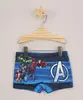 Sunga Infantil Boxer Os Vingadores Estampada Listrada Azul 6
