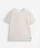 camiseta de algodão infantil básica texturizada off white 10
