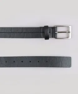 Cinto Masculino com Pesponto Preto M