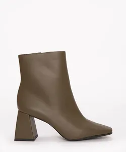 bota cano curto salto bloco médio oneself verde militar 34