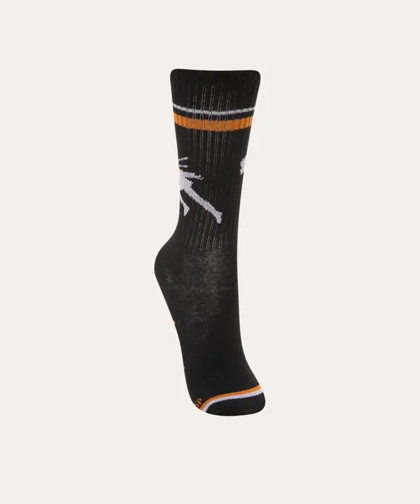 meia juvenil cano alto naruto preta 34-37