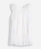 vestido plissado infantil manha bufante poá off white 3