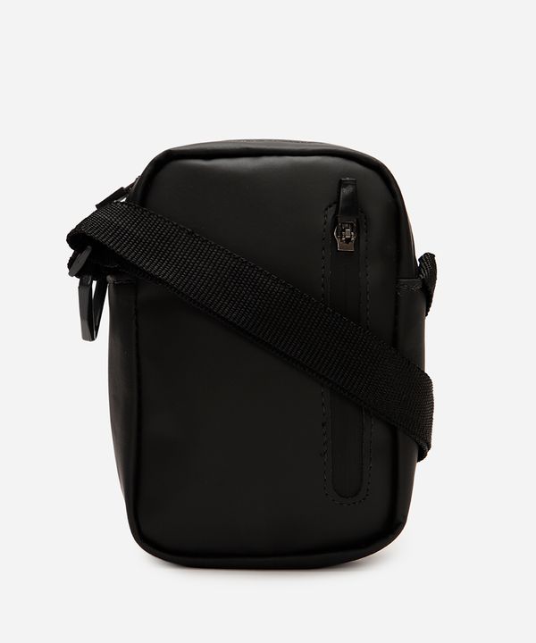 bolsa shoulder masculina transversal preta UNICO